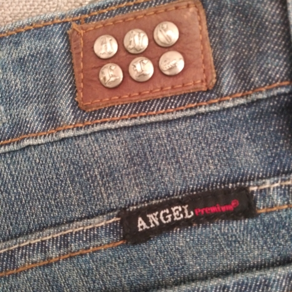 ANGEL Premium Denim Cropped Rolled Cuff Low Rise Quality Denim - Picture 8 of 13